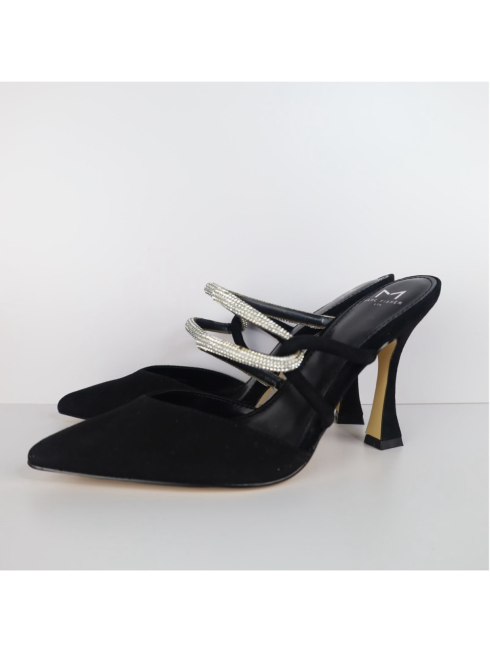 Marc Fisher LTD. Women's Candy High Heel Mules Black Size 7.5- 0327